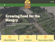 Tablet Screenshot of coppellcommunitygarden.org